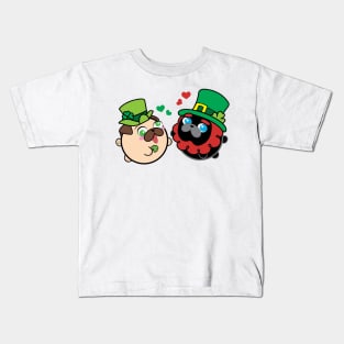 Pugs - Happy St. Patrick's Day! - Poopy & Doopy Kids T-Shirt